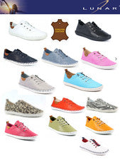 LUNAR ST IVES DAMAS ZAPATOS DE SALÓN DE CUERO SUAVE MUJER NUEVO VERANO SIN CORDONES PLIMSOLL