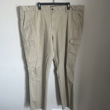 Pantalones cargo George elásticos de moda lavados a la piedra talla 46 para hombre nuevos con etiquetas