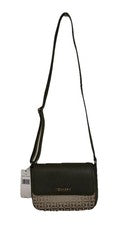 Bolso Bandolera Tommy Hilfiger Para Mujer Gamuza Tostado/Verde Oliva Correa Ajustable Nuevo con Etiquetas