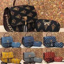 Bolso con montura estampado en forma de D Bolsos de mano para mujeres y damas Bolsos de mano de hombro
