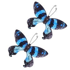 Adorno colgante de pared decoración arte pared hogar artesanía forjada 2 piezas