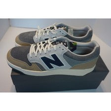 Zapatillas de Corte New Balance 480 Para Hombres Gris Marrón Gamuza Cuero BB480LGB Talla 12