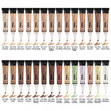 Corrector LA Girl Pro HD 43 Tonos con Aplicador Punta de Cepillo - 100% Oficial