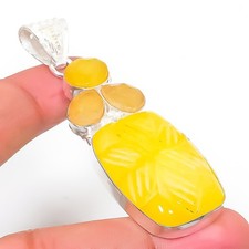 Colgante de joyería de plata esterlina 925 hecho a mano con piedras preciosas...