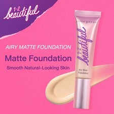 Cute Press 1-2 Hermosa Base Mate Aireada 30 g. Pluma Ligera Aspecto Impecable