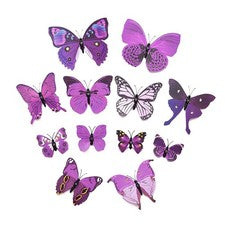 Calcomanía artística pegatinas de pared 3D mariposa pegatinas de pared decoración del hogar habitación9321