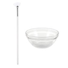 Cepillo de máscara facial cepillo de salón de belleza barro facial con tazón cepillo de máscara facial