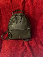 Coach JORDYN Verde Oliva Cuero Perforado Firma Patrón D2192-2322