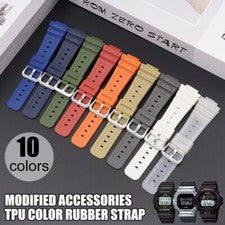 Correa de reloj de goma TPU para Casio G-Shock DW-6900/GA-2100/DW5600/5000/5030