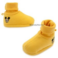 Disfraz de Bebé Cara de Mickey Mouse Amarillo Vestir ZAPATOS PANTUFLAS Disney Store Nuevo con Etiquetas