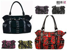 Bolso de Hombro Banned Punk Emo Levantarse Gótico Alternativo Esposas Mango Superior Bolso de Mano