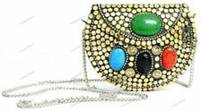 Mujer Meenakari Stone Nuevo Bolso de Mano de Moda Bolso de Mano Pequeño Bolso...