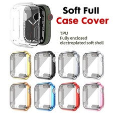 Funda Completa TPU Suave para Apple Watch 11 10 9 8 7 6 5 SE 40/44/41/45/42/46mm