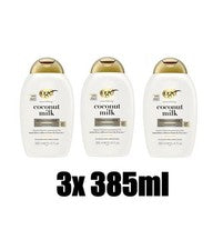 3x OGX Acondicionador Hidratante Nutritivo con Leche de Coco 385ml