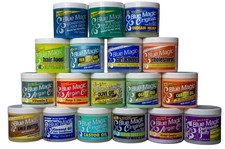 Comida para el cabello Blue Magic, coco, crema de bergamota y acondicionadores dejar en