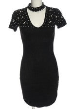 Vestido de verano para mujer ONLY vestido de manga corta negro talla 38 elegante streetwear