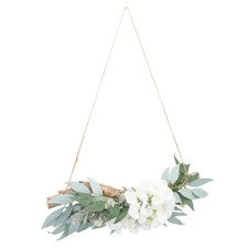 Colgante de pared decorativo caído hoja salix verde simulada para decoración del hogar
