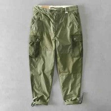Lo último Para Hombres Algodón Multi-bolsillo Informal Patchwork Pantalones Carga Diaria Fiesta