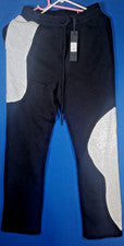 Moda Nova Hombres Tyson Opposite Forces Pantalones de Sudadera Rectos Negros Grises Talla S Nuevos con Etiquetas