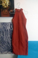 Vestido ceñido al cuerpo con vendaje halter rojo detalle busto y rayas - nunca usado