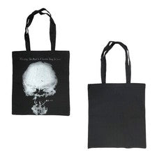 Bolso de Mano MINISTRY The Mind Is A Terrible Thing de Lona Calavera Gótica Plana NEGRO