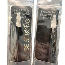 Cepillo de Maquillaje Beauty Essentials 2 Piezas Cepillo de Varita para Pestañas y Cejas Negro Blanco NUEVO