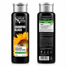 Champú NaturVital Colorsafe - Negro | Protege y revive el cabello teñido 10,1