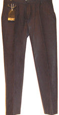 Pantalones informales Mondo exclusivos para hombre negros brillantes a rayas talla W 38 L34