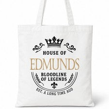 Bolso Shopper Casa Of Algodón Apellido Familiar EDMUNDS
