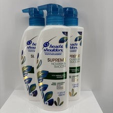 Head & Shoulders Supreme Champú Nutritivo y Suave Aceite de Argán Jojoba Lote de 3