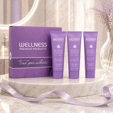 Paquete de 2 champú Wellness púrpura plateado y mascarilla capilar conjunto aceite de cáñamo 50 ml cada uno