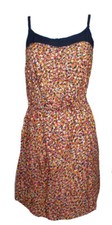 KLEID DAMENKLEID TRÄGERKLEID WAISTED YOKE DRESS SD8344 BUNT SPLENDID M 38 NEU