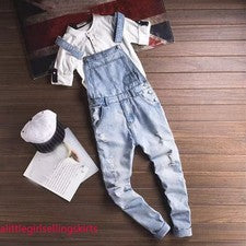 Mono vaquero clásico para hombre informal calce ajustado mono pantalones pantalones pantalón moda