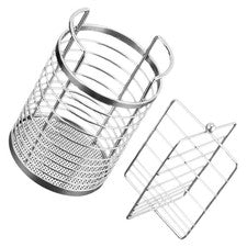 Soporte de utensilios de cocina drenaje para palillo encimera acero inoxidable