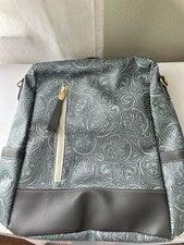 Moda Bolso de Hombro/Mochila Informal Gris Patrón Floral