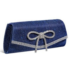 Cartera de vacaciones estrás bolso sin asas monederos para mujer bolso de noche con moño