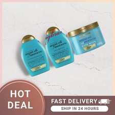 Champú OGX aceite de argán de Marruecos sin sulfatos. Acondicionador. Mascarilla para cabello seco