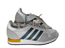 Adidas EE. UU. 84 Hombres 6.5 Reino Unido Cristal Blanco/Gris/Amarillo Nuevo en Caja GY2009 NUEVO