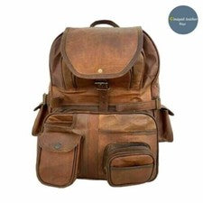 Mochila de cuero genuino real Bolso para mujer Estilo fresco Moda informal Nu...