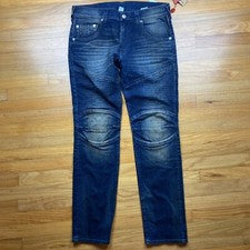 Pantalones de mezclilla True Religion ajustados Moto AUTÉNTICOS de algodón para hombre talla 36 $250