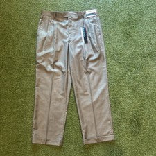Pantalones Braggi by Louis Raphael verdes para hombre Martin Super 150s P/V sarga talla 38 X 29