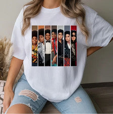 Camiseta de moda de algodón diseño de Michael Jackson ropa de verano regalo para amantes de la música