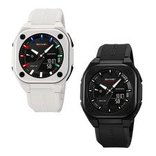 Reloj Deportivo Hombre con Dual Time 50M Impermeable Antigolpes Confort Correa Silicona