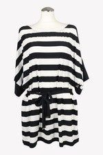 Vestido mujer Michael Kors talla 34 (XS) negro / blanco NUEVO vestido recto