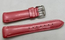 NUEVA CORREA DE RELOJ TECHNOMARINE cuero genuino 17 mm lengüeta rosa brillante acolchada