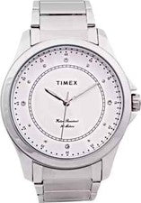 Timex EE. UU. Analógico Esfera Plateada Reloj Hombre Caja Tamaño 44mm Envío Gratis