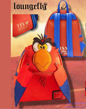 EXCLUSIVA Mini Mochila Loungefly Disney Aladdin Iago Cosplay Loro Villano Nueva con Etiquetas