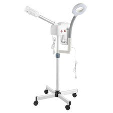 Vaporizador facial 2 en 1 con lámpara de aumento 3X, vaporizador de esteticista profesional~