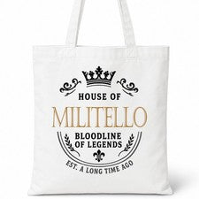 Bolso de Mano MILITELLO Casa del Apellido Algodón Idea de Regalo