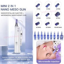 12/24/36 pines nano piel agua pluma cuidado eliminación facial arrugas rejuvenecimiento ~ máquina